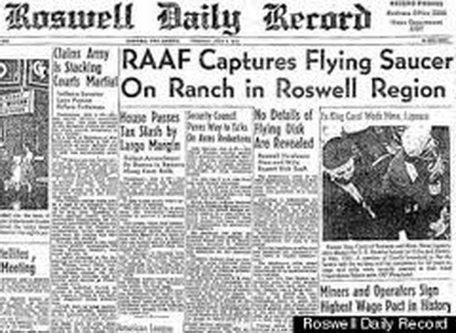 2 de Julio día del OVNI desde 1947 Roswell